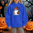 thumbnail image 2 of EnJoCho Halloween 3D Printed Hoodie for Kids Girls Funny Carton Print Fall Winter Cute Pullover Sweatshirt Trendy Tween Clothes, 2 of 4