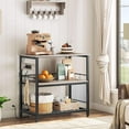 thumbnail image 4 of Kitchen Island with Storage Kitchen Island Table with Power Outlet Coffee Station and Microwave Stand for Home Kitchen and Dining Room Natural and WNZD, 4 of 9