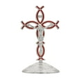 thumbnail image 1 of Figura de cruz de pie, estatua de cruz para la encimera de la chimenea de Acción de Gracias Plata Rojo, 1 of 9