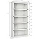 thumbnail image 3 of Historyli Estantería de 5 Niveles,Librería Estilo Rústico,Estante Alto de 67.4" (171 cm) con Almacenamiento,Estantes de Madera para Sala de Estar,Oficina en Casa - Marrón,Blanco Antiguo, 3 of 6
