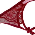 thumbnail image 2 of Liguero de encaje para mujer, ligueros sexys para medias altas hasta el muslo, liguero de encaje sexy para mujer, color rojo, tamaño mediano, 2 of 5