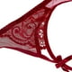 thumbnail image 2 of Liguero de encaje para mujer, ligueros sexys para medias altas hasta el muslo, liguero de encaje sexy para mujer, color rojo, tamaño mediano, 2 of 5