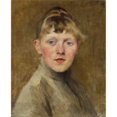 thumbnail image 2 of Helene Schjerfbeck 15x18 Gold Ornate Wood Frame and Double Matted Museum Art Print Titled - Self-Portrait (1884 - 1885), 2 of 4