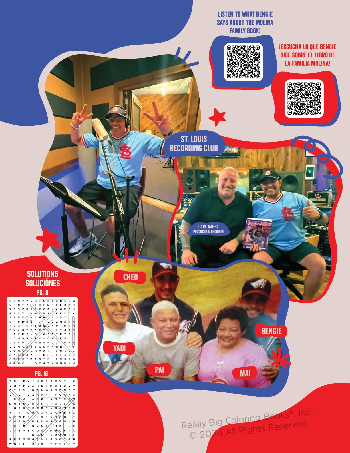 Molina Family Coloring Book Official Bilingual in English & Espanol