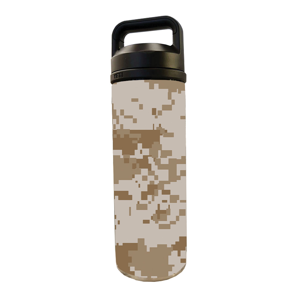 Camo Skin For YETI Bottle 18 oz Protective, Durable, and Unique Vinyl