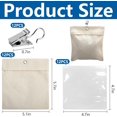 thumbnail image 2 of Lot de 12 Sacs de Lestage pour Rideaux d'Extérieur, Sac de Sable pour Rideaux de Patio avec Sacs Scellés et Pinces, Sacs Lestés Réutilisables pour Draperies pour Maison, Pergola, Gazebo, Véranda avant (Beige), 2 of 7