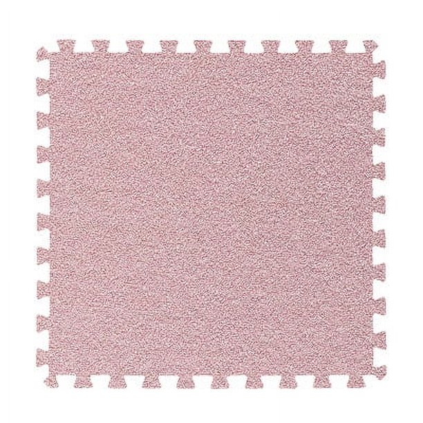 Alfombrilla de espuma EVA con empalme de gamuza corta, alfombrilla de empalme libre para habitación de juguetes de bebés y niños, alfombrilla antideslizante anticaídas para gatear