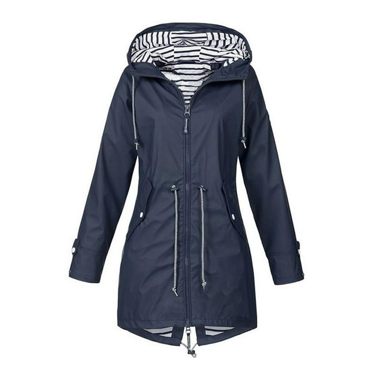 Raincoat Women Lightweight Waterproof Rain Jackets Packable