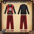 thumbnail image 2 of Benylion Boys Pirate Costume Toddler Kids Pirate Costume Accessories for 3-4T Theme Party Cosplay Halloween Dress Up Outfits Set, 2 of 5