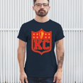 thumbnail image 4 of Kansas Shield T-shirt Champions Game Day Fantasy Football K.C. Fan Men's Tee, 4 of 7