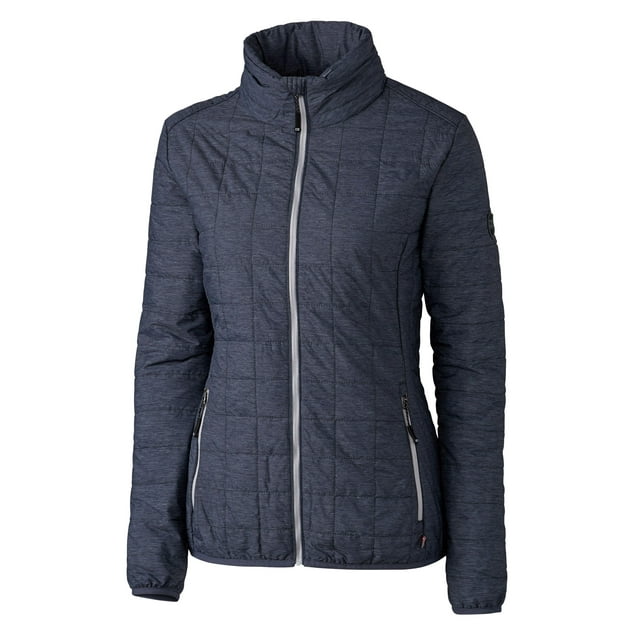 Cutter & Buck Rainier PrimaLoft® Veste Matelassée Éco Isolée à Fermeture Éclair Complète pour Femmes