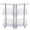 thumbnail image 2 of Mango Steam Contemporary Modern Home Liquor Bar Catalina Table Tempered Glass, 2 of 5