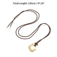 thumbnail image 3 of Unique Bargains 1 Pcs Adjustable Waist Belt Fashion Tie Pattern Adjustable Waist Cord Caramel Brown, 3 of 5