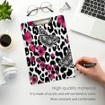 thumbnail image 5 of FMSHPON Leopard Butterfly Flower Floral Clipboard Hardboard Wood Nursing Clip Board and Pull for Standard A4 Letter 13x9 inches, 5 of 8