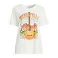 thumbnail image 2 of Time and Tru Women's Nashville Graphic Print T-Shirt, Sizes XS-XXXL, 2 of 2