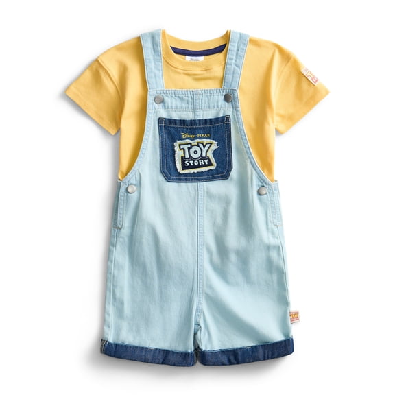 Toy Story Toddler Boys Shortall and Short Sleeve Tee Set, 2-Piece, Sizes 12M-5T