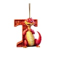 thumbnail image 2 of 26 Letter Christmas Ornaments Alphabet Dinosaur Pendant Acrylic Christmas Tree Decorations Personalized A to Z Hanging Decor for Kids Xmas Gift, 2D, 2 of 4