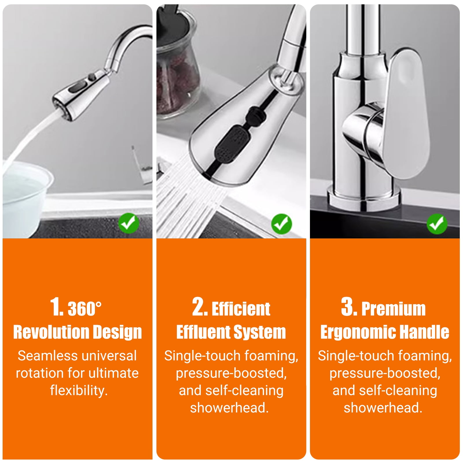Stainless Steel Utility Sink, Freestanding Single Bowl Kitchen Sink with Cold and Hot Water Pipes/Pull-Out Faucet/Storage Shelf, Commercial Laundry Sink for Indoor Outdoor