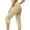 Beige, variant on Kovlvoll Capri Pants for Women High Waist Tapered Leg Summer Solid Color Casual Cropped Cargo Pants with Pockets