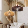thumbnail image 2 of Arturesthome Retro Natural Wood Pendant Light Lampshade For Dining Room, 2 of 16