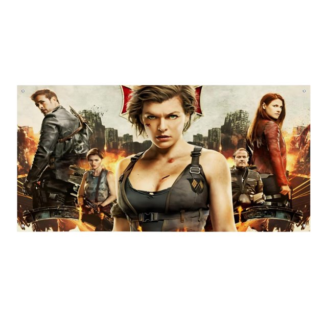 Resident Evil Fondo Temático Pancarta Suministros de Decoración para Fiesta de Cumpleaños, Decoración de Fondo de Fiesta Personalizado,150x90cm