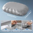 thumbnail image 7 of COOKCOK Ergonomic Cervical Memory Foam Pillow for Neck Pain Relief, Cooling Shell Cloud Bed Pillow for Side Back Sleepers, Grey, 7 of 7