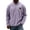 01#Purple, variant on Men's Quarter Zip Long Sleeve Mock Neck Pullover Sweatshirt L