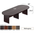 thumbnail image 3 of GOF 10FT Conference Table Set with Chairs (G12112B) - Mahogany, 3 of 3