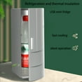 OOKWE Portable Mini USB Fridge Compact Personal Small Refrigerator for