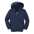 thumbnail image 1 of Gravity Threads Toddler Fleece Zip-Up Hoodie Sweater - Navy - 2T, 1 of 1