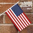 thumbnail image 3 of Anley USA United States Mini Flag 12 Pack - Hand Held Small Miniature American US Flags on Stick - 5x8 Inch with Solid Pole & Spear Top, 3 of 6