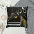 thumbnail image 2 of HENGT  Piano Throw Pillow Covers Soft Classic Music Themed Pillow Cases Cushion Covers for Living Room Bedroom Geometric Stripe Decorative Throw Pillowcases for Sofa Couch Chair, 2 of 5
