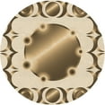 thumbnail image 1 of Ahgly Company Machine Washable Indoor Round Transitional Khaki Gold Area Rugs, 8' Round, 1 of 7