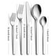 thumbnail image 2 of Juego de cuchillos y tenedor Yuarrent 5 piezas Acero inoxidable superficie pulida plata, 2 of 6