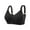 #1_Black, variant on Cleaning Daisy Bras For Women Tie Back Bra No Underwire Front Buckle Brassiere Lace Rim Bras Trendy Breathable Bralettes Plus Size Everyday Underwear
