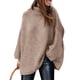 thumbnail image 1 of Suéter PRETTYGARDEN 2025 Otoño Cuello Alto Tejido Grueso Caqui S, 1 of 8