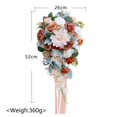 thumbnail image 3 of Wedding Bride Bridal Bouquet Bride Hand Stick Flower for Anniversary Wedding, 3 of 9