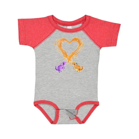 

Inktastic Fire Heart Dragons Gift Baby Boy or Baby Girl Bodysuit