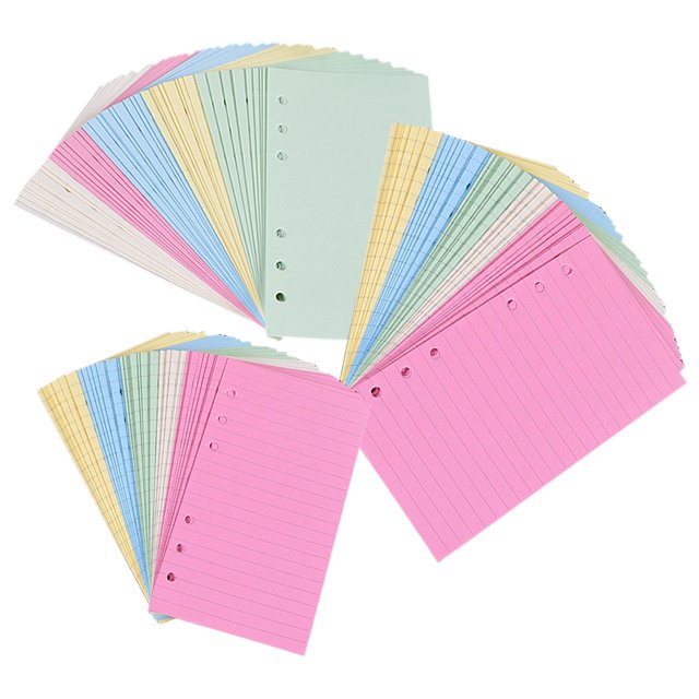 Recambios de repuesto para Bloc de notas, 3 libros, hojas sueltas, planificador de papel, carpeta de repuesto