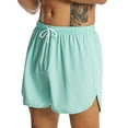 thumbnail image 4 of Hirigin Men's Solid Drawstring Elastic Waist Boxer Shorts for Fitness, Running, 4 of 9