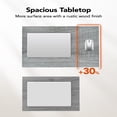 thumbnail image 2 of C Shaped Metal Couch End Table Tray Table 2pcs, Widened Side Table Sofa Table Nightstand for Bedroom, Living Room, 27"(H) x 21.1"(W) x 11.4"(D), Grey, 2 of 10