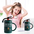 thumbnail image 1 of Ynlkorvg Glass&Bottle Coffee Mug Cups Ceramic Tea Cup Fire Extinguisher Shaped Handmade Cute Mugs With Lid Spoon Handle Home Hot Ice Milk Mugs Microwave Dishwasher Travel Mug, 1 of 8