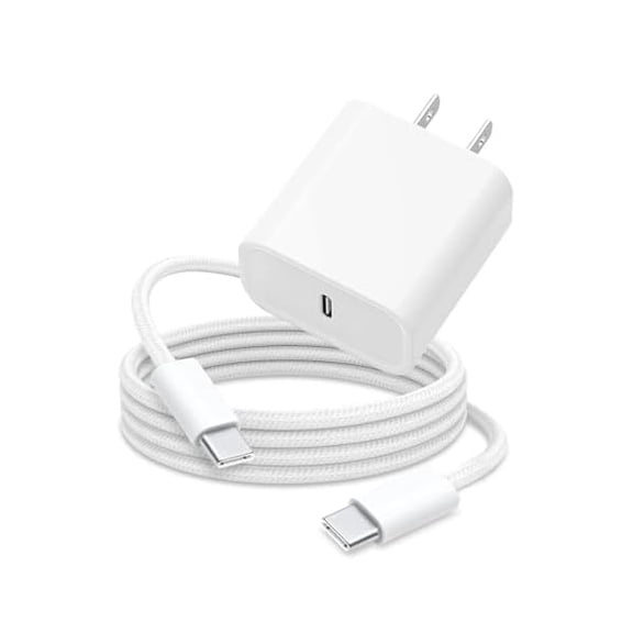 0829 3FT 20W Fast Charger for AirPods 4 Gen 4 Generation,AirPods 2nd, AirPods 2024, iPhone 16e 16 15,iPad 11 A16 2025 Air 13/12.9,10th, 5/4 USB Type C Woven Cable Charging Heads,Samsung & More