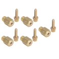 thumbnail image 3 of Pneumatic Muffler, Brass 5Pcs Air   1.0Mpa Easy Installation  For Filtering, 3 of 8