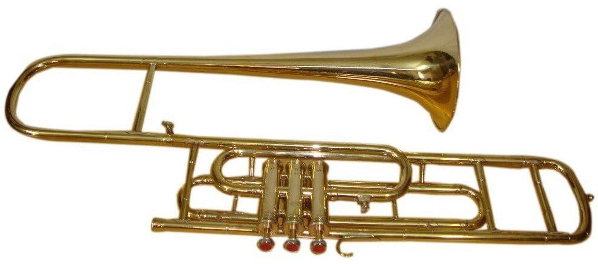 SHREYAS CHRISTMAS-05 TROMBONE BRASS MADE Bb PITCH WITH FREE CASE + MP