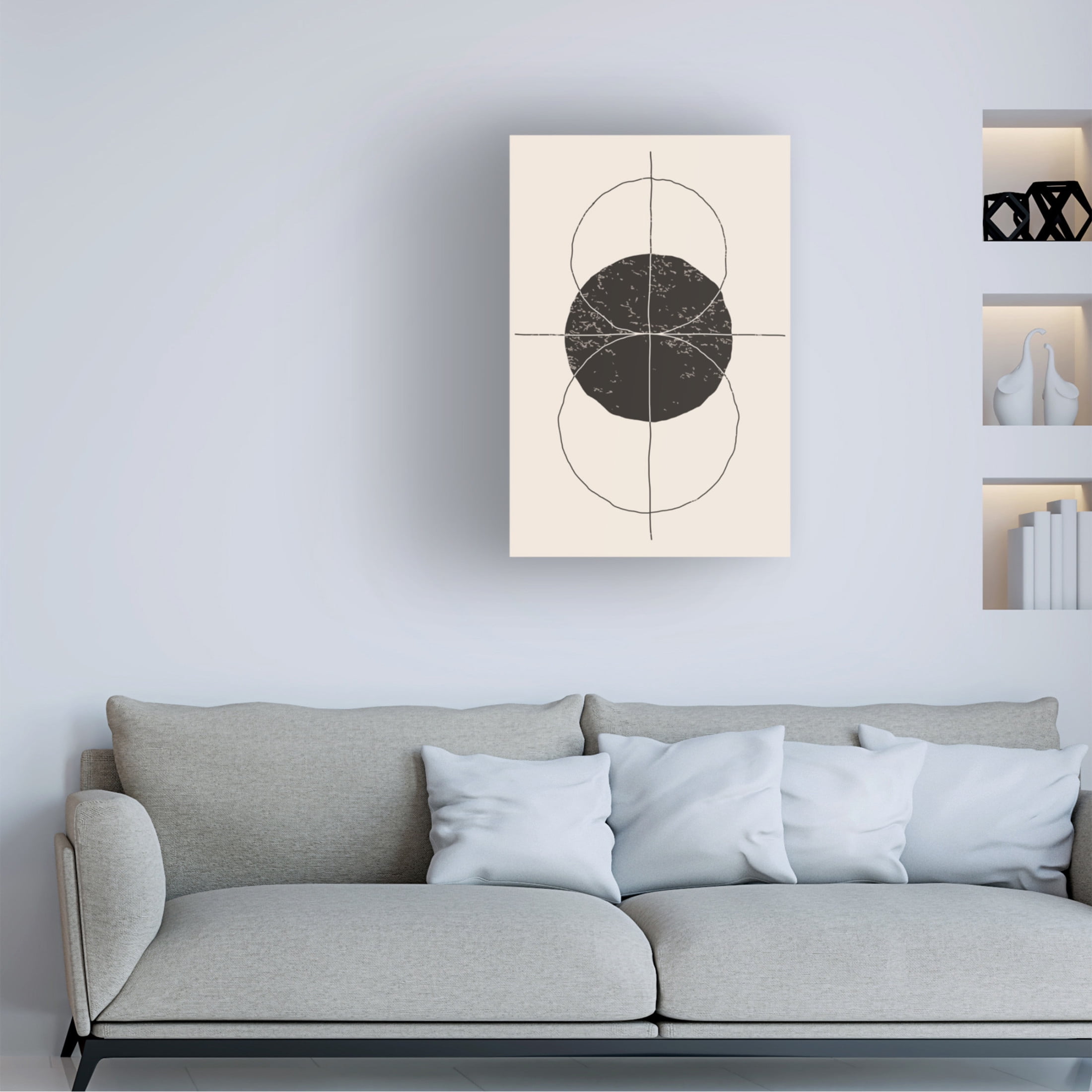 Trademark Fine Art jay stanley Minimal Geometric Shapes 4 Canvas Wall Art