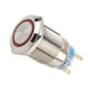 thumbnail image 5 of BOROCO Interruptor de botón de Bloqueo automático, 19 mm 12-24V LED Interruptor de botón de Bloqueo automático Impermeable de Acero Inoxidable(Rojo), 5 of 5