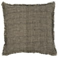 thumbnail image 2 of Safavieh Inara 20" x 20" Glam Linen Decorative Pillows, Black/Natural, 2 of 4
