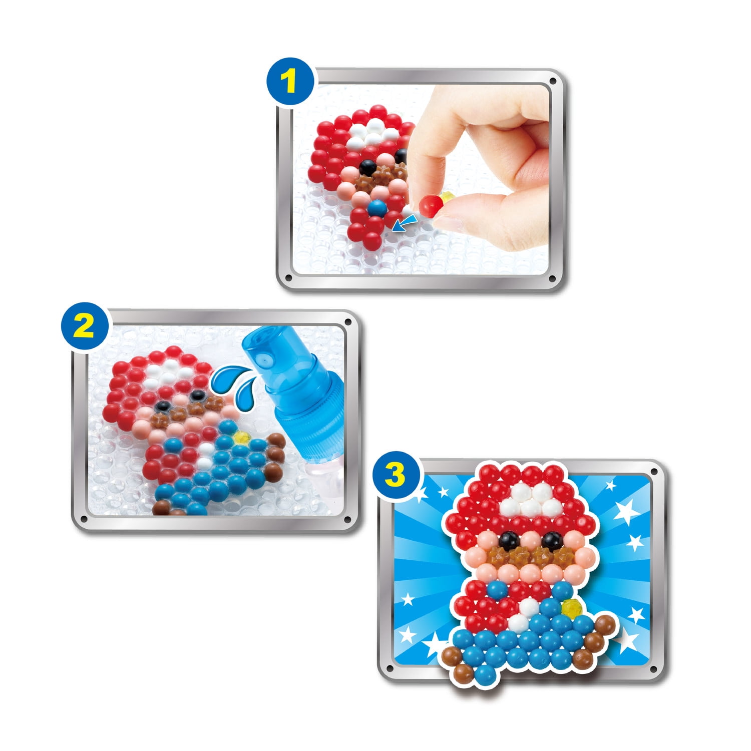 Aquabeads Super Mario Character Set, Complete Arts & Crafts Kit for Children