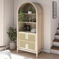 thumbnail image 4 of Anaya Arched Storage Cabinet, Blonde Oak, 4 of 9